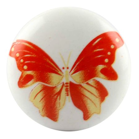 Red Butterfly Ceramic Wine Stopper